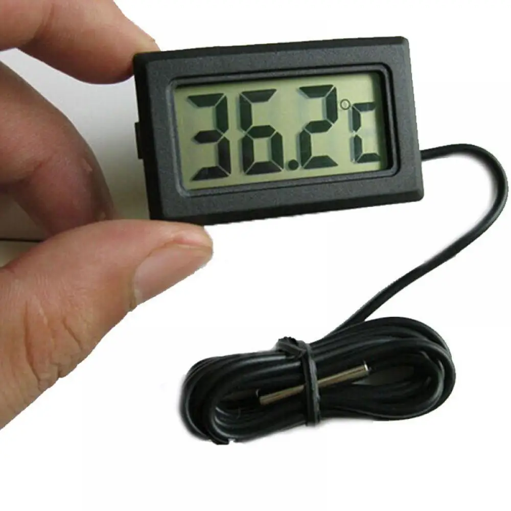 

2019 Hot New Digital LCD Thermometer for Fridges Freezers Coolers Chillers Mini 1M Probe Black Temperature Meterr Sensor Gauge