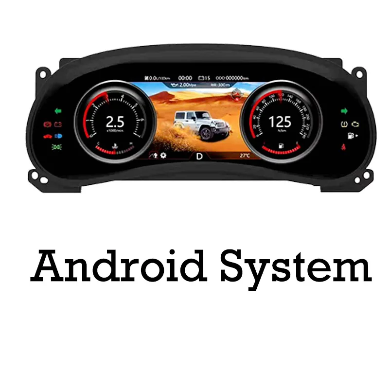 Car Instrument Cluster Speedometer Gauges Dashboard Panel Lcd Monitor For Jeep  Wrangler Jk T8 Tlj-j8 2010~2017 Android System - Car Multimedia Player -  AliExpress