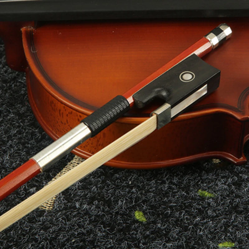 White shelled Handmade 4/4 Violin Bow Brazilwood Student for Adults Children Full Size Accessary | Спорт и развлечения