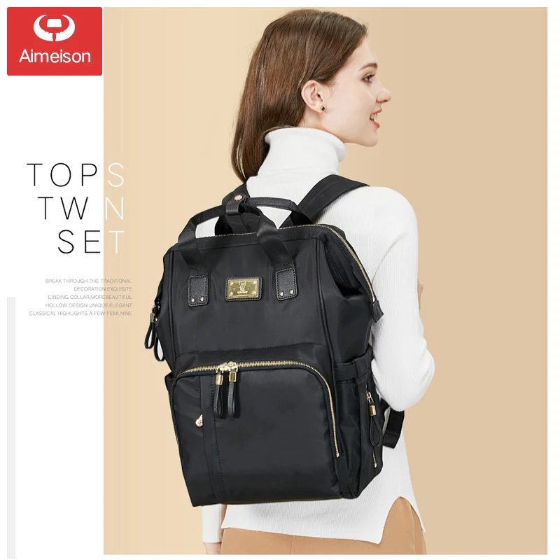 Mummy bag 2019 new fashion female maternal and child package shoulder portable multi-function large capacity mother bag out