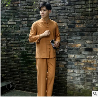 workwear sets chinese style female male sauna foot bath uniforms cotton spa clothing beautician medical work clothes - Цвет: color15