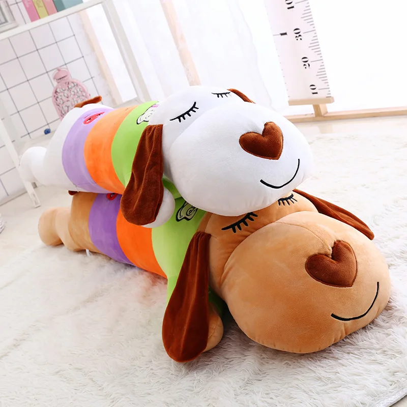 

Color Big Head Sitting Dog Plush Toys Cartoon gou doll Pajama Pillow Children Birthday Gift