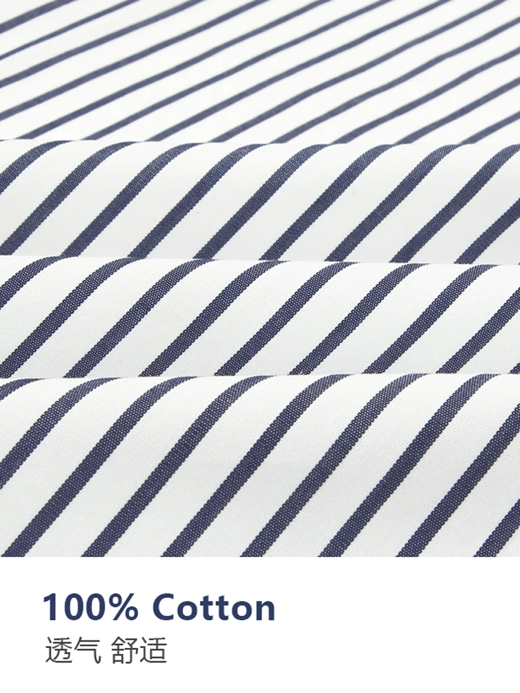 Smart Five летняя Хлопковая мужская рубашка в полоску с коротким рукавом, приталенная деловая офисная рубашка для мужчин, одежда