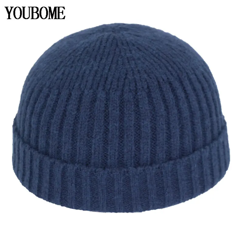 Skullies Beanies Men Winter Hats For Women Docker Cap Gorras Bonnet Miki Skull Male Wool Knitted Hat Beanie | Аксессуары для