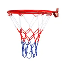 32cm Hanging Basketball Wall Mounted Goal Ring Hoop Rim With Net Screw For Outdoors Indoor Sports Ball Netting Bracket