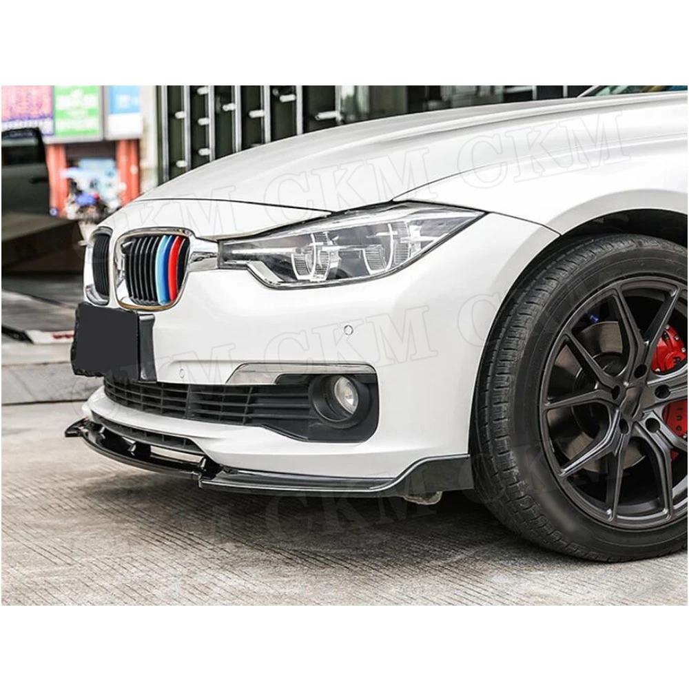 3 шт./компл. ABS передний спойлер для BMW серии F30 F35 стандартный бампер 2012 2018 глянец