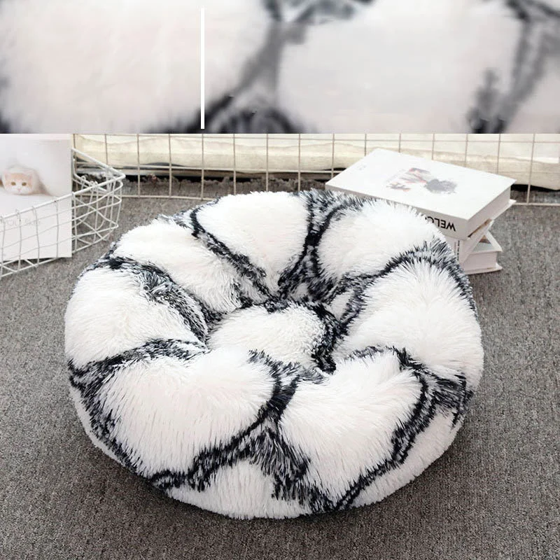 Pet Dog Bed Cushion Warm Bed Pet Warm Sleeping Cats Nest Kennel Super Soft Fluffy Comfortable for Cat Dog Supplies