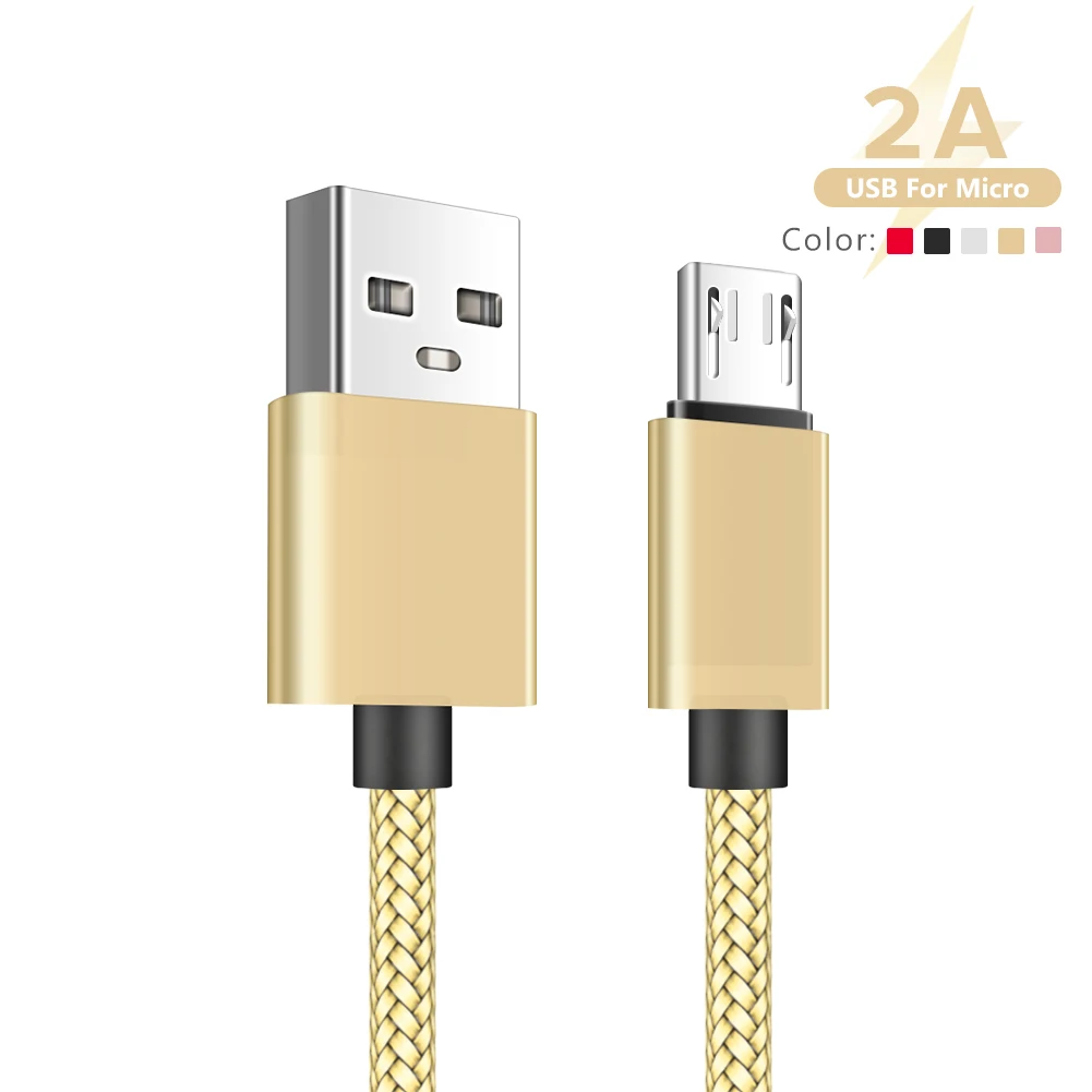 27 см 1 м 2 м 3 м 5 цветов нейлоновая оплетка Micro Usb кабель передачи данных для быстрой зарядки для samsung huawei Nokia Zte Google Nexus Xbox One PS4