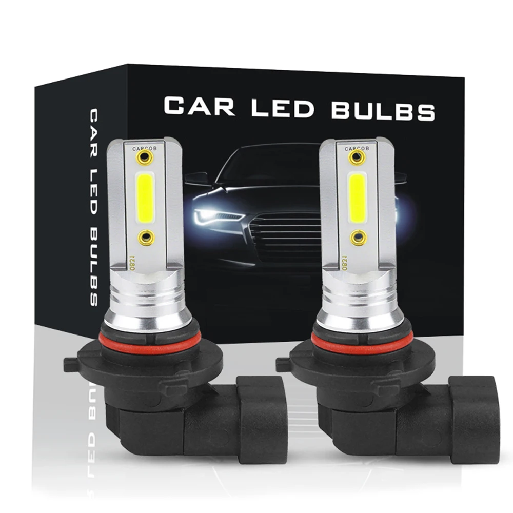 2 шт. 9005 HB3 12 V-24 V 100W Автомобильный светодиодный фонарь для противотуманных фар высокой мощности 6500K двухсторонний автомобильный светодиодный противотуманный фонарь