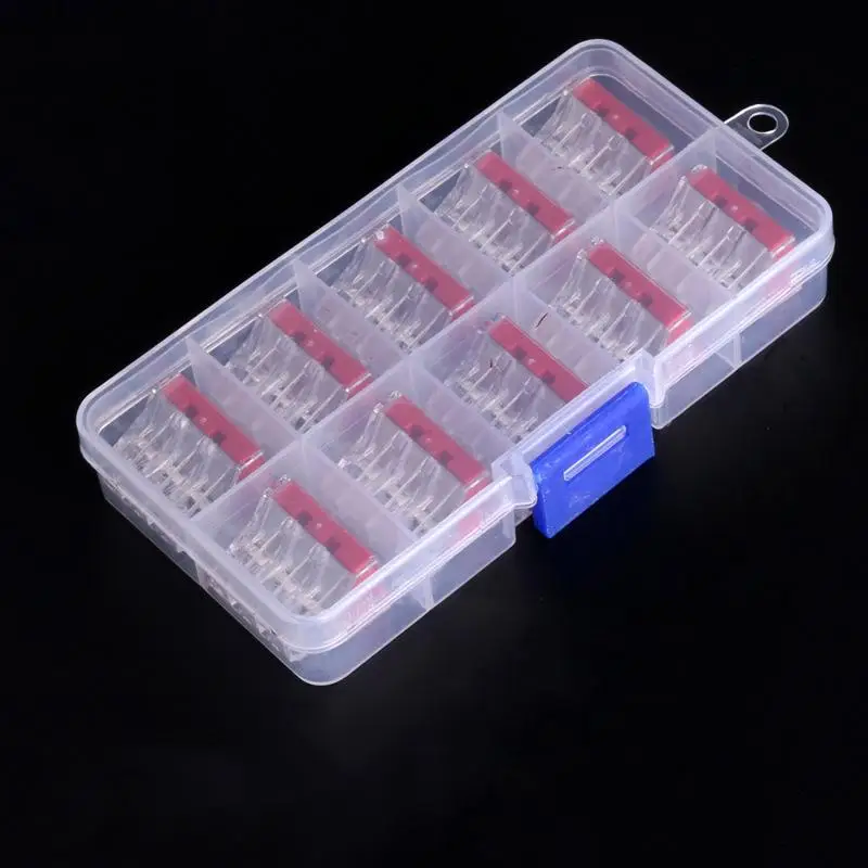 

Quick coupling universal 10PCS block Push wire wiring connector For Junction box 8 pin conductor