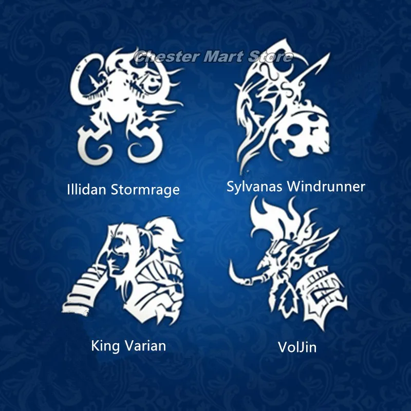 1 шт. лидер гонки Illidan Stormrage Sylvanas WindrunnerKing VarianVolJin World of Warcraft мобильный компьютер
