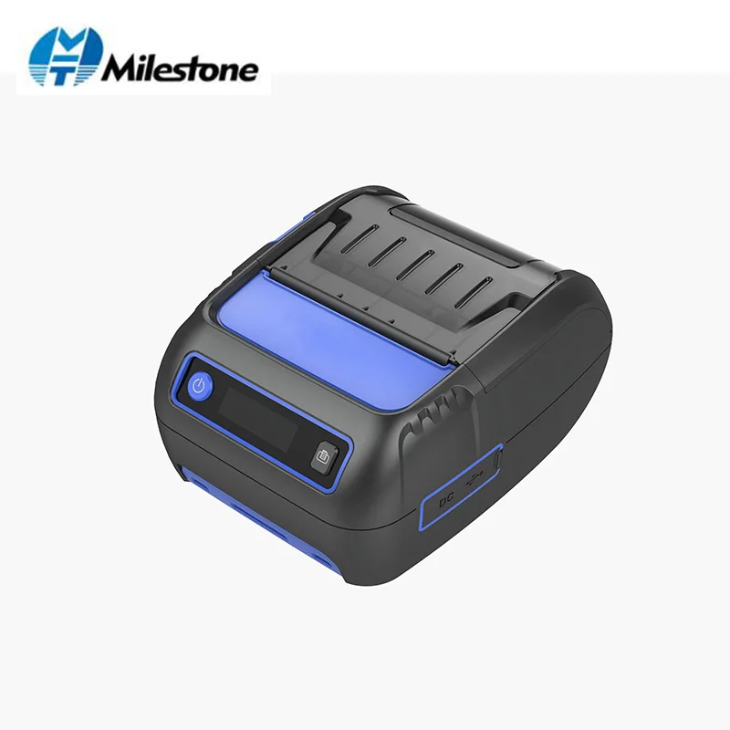 Термопринтер для чеков этикеток 58 мм 2 в 1 POS принтер портативный мини печати Bluetooth