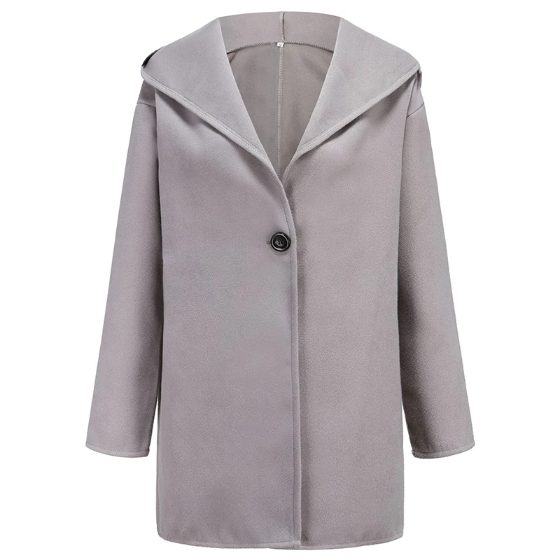elegante mistura casacos de mangas compridas casaco