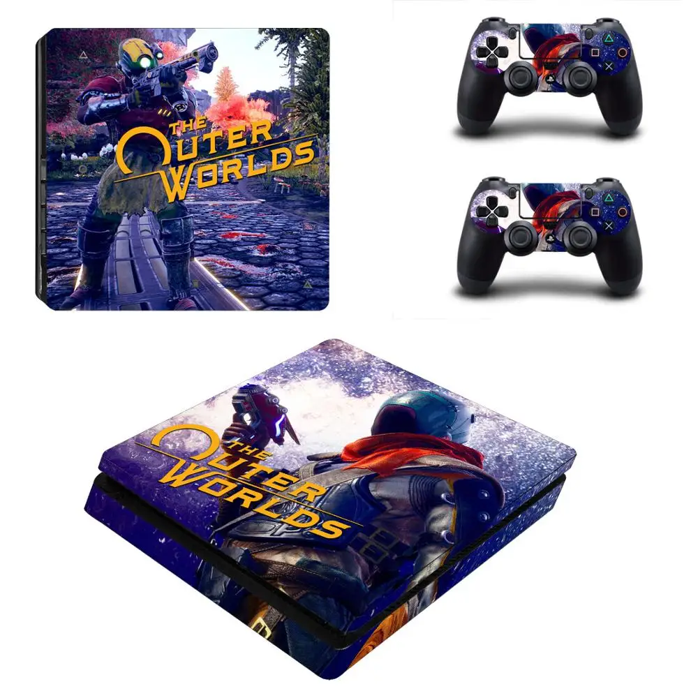 YSP4S-3916 Внешние Миры PS4 Slim sticker s Play station 4 наклейки для кожи наклейки для playstation 4 PS4 Slim консоли и контроллера Skins - Цвет: YSP4S-3916