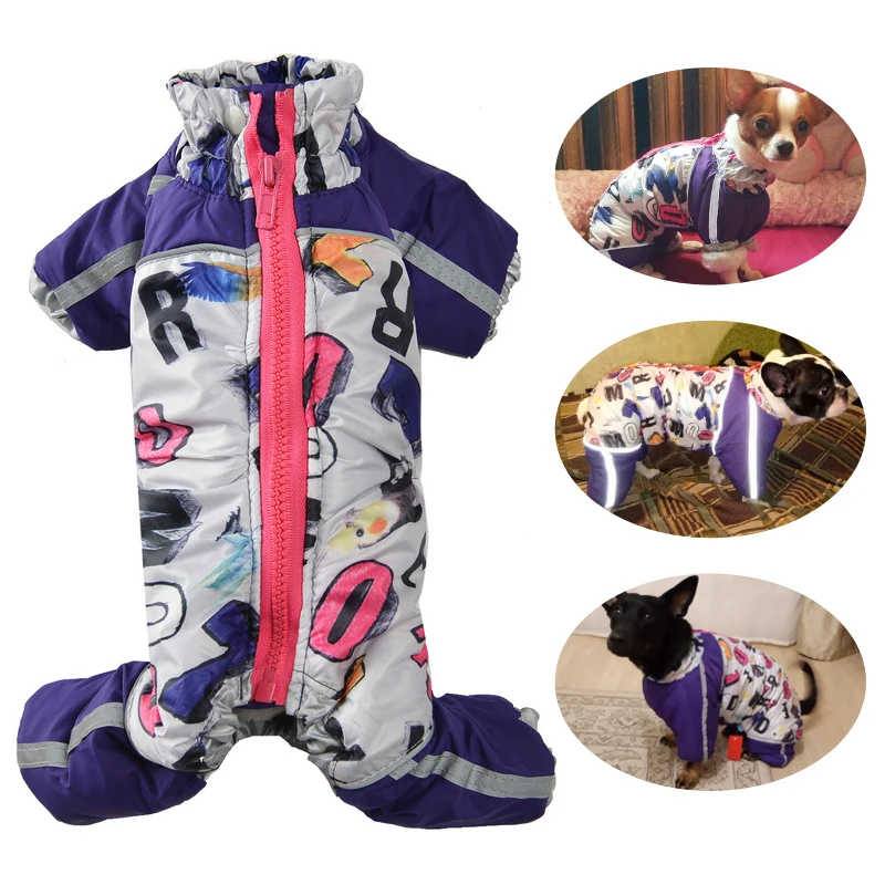 

Winter Clothes For Small Dogs Warm Fleece Pet Coat Jackets Reflective Puppy Jumpsuit Chihuahua French Bulldog Clothing Overalls