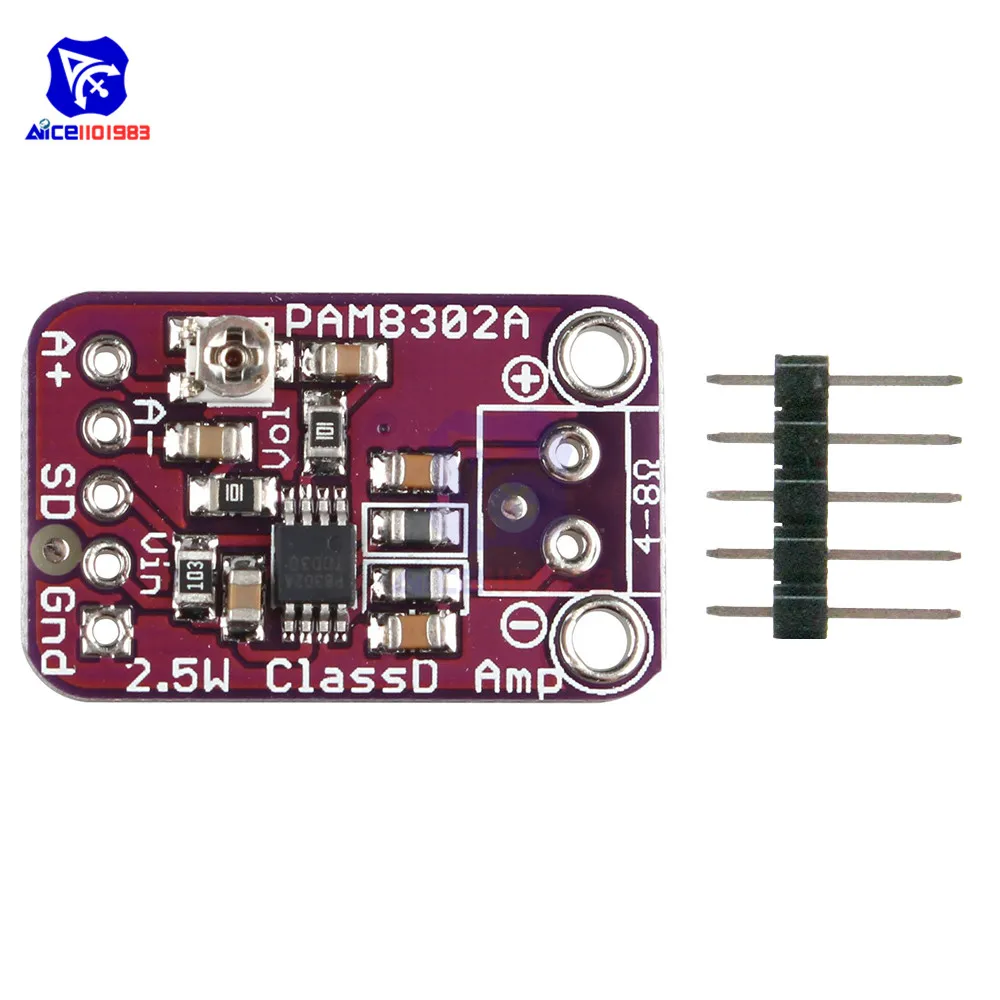CJMCU8302 PAM8302A 2 5 Вт одноканальный моно Класс D Amp аудио стерео усилитель модуль