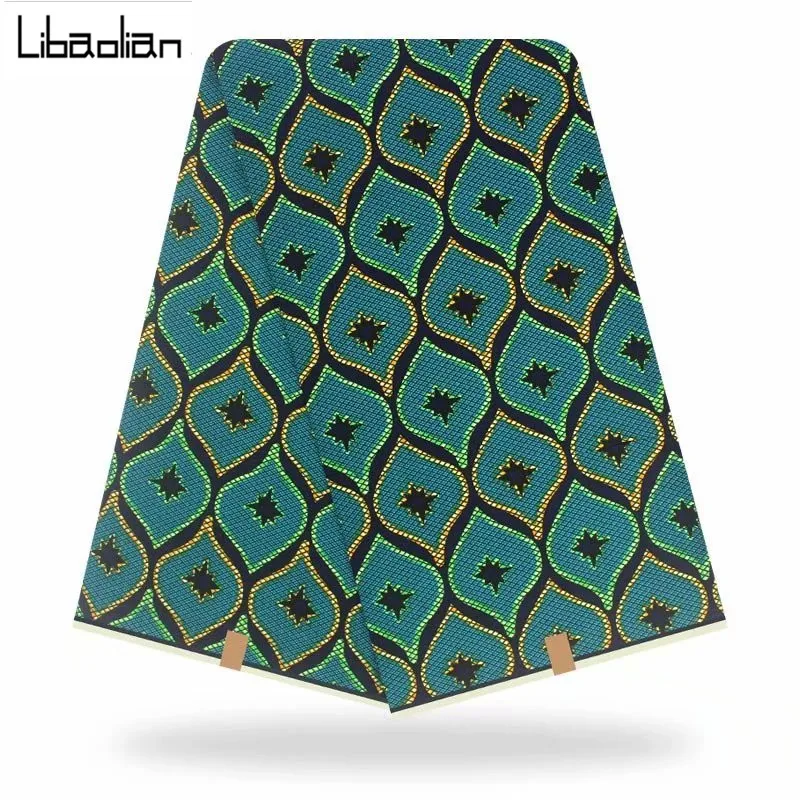ankara fabric real Dutch wax african fabric 2020 wholesale african print fabric Batik wax Cotton fabric for dresses ankara F11-2