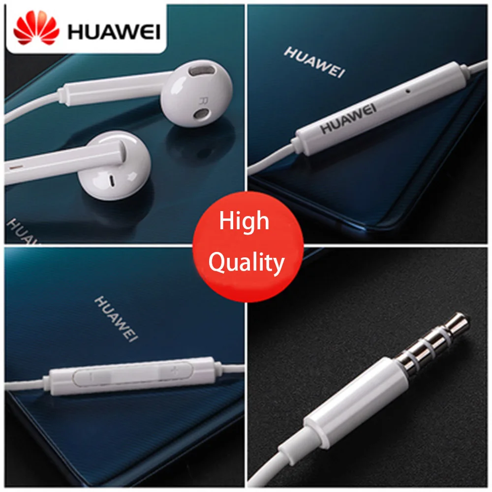 Оригинальные металлические наушники huawei AM115 с микрофоном и регулятором громкости для смартфонов на базе Android для huawei P8 9 10 Mate7 8 9 Honor 5X6X8