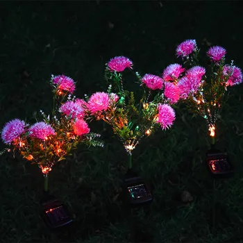 

Solar Light LED Outdoors Dandelion Flower Lawn Lamp Waterproof Garden Courtyard Park Path Corridor Decorative Lighting 1/2pcs