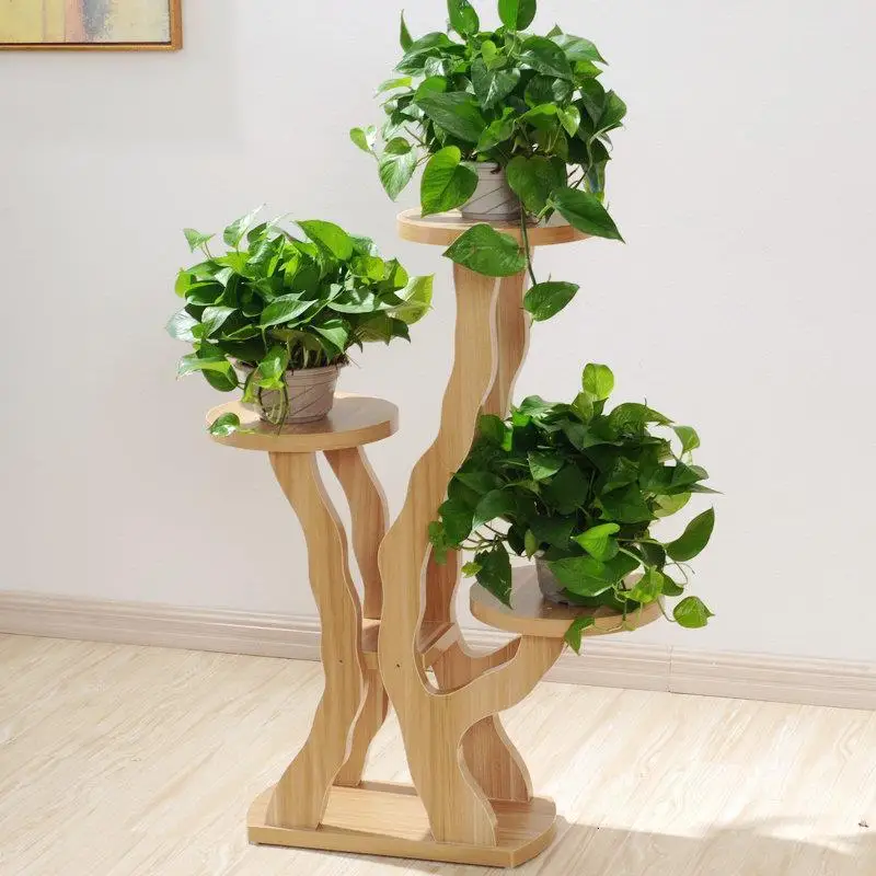 Декоративная деревянная подставка для растений комнатная цветов Terraza