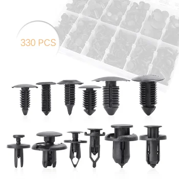 

330pcs Car Body Push Pin Rivet Fastener Trim Clip Assortment Kit 12 Sizes Rivet Door Panel Fender Liner