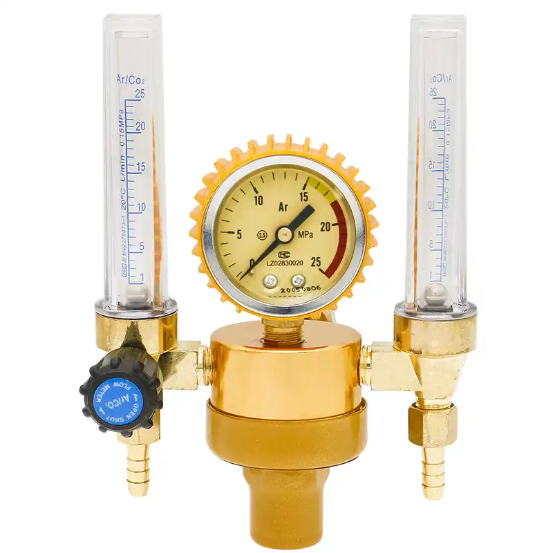 Argon Double Flow Meter Cylinder TIG Welding Pressure Regulator Reducer