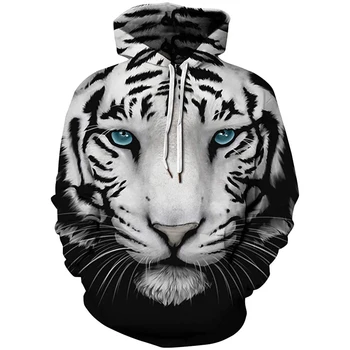 

3D Hoodies Tiger Print Sweatshirt Men/women Coats Tracksuits Jumper Sweatshirts S-5XL Streetwear Hip Hop Hoody Pullovers Hoodie