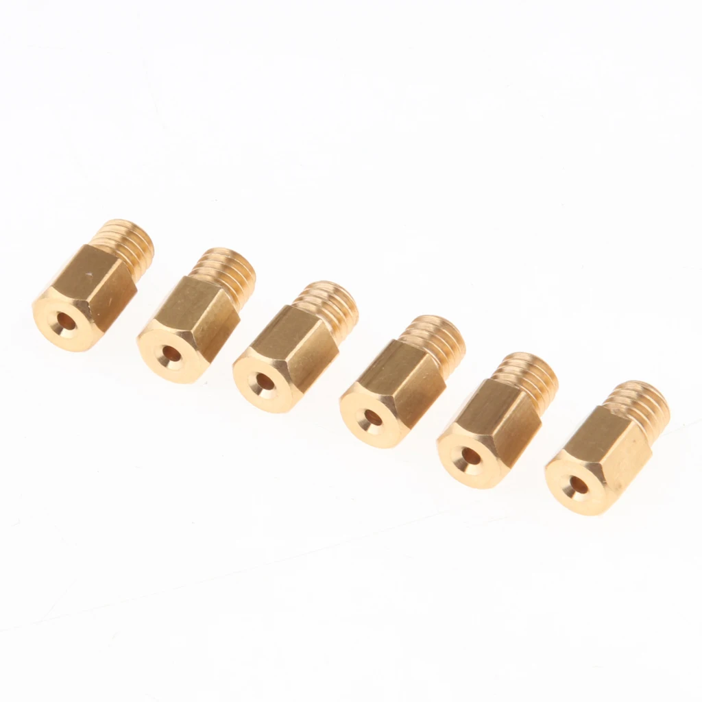 6 Pieces Motorcycle Carburetor Main Jet Set Hex Head - Size 280 290 300 310 320 330 Brass | Автомобили и мотоциклы