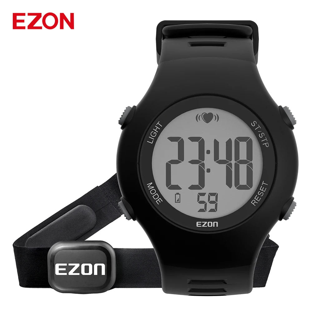 Часы хронограф EZON мужские/женские водонепроницаемые С Пульсометром|clock digital|clock