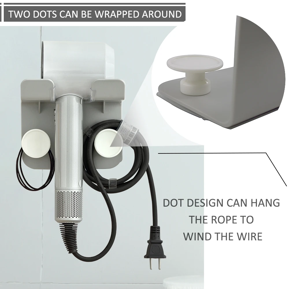 А-инновационный настенный держатель для фена ABS для ванной комнаты, полка для хранения фена, держатель для хранения фена