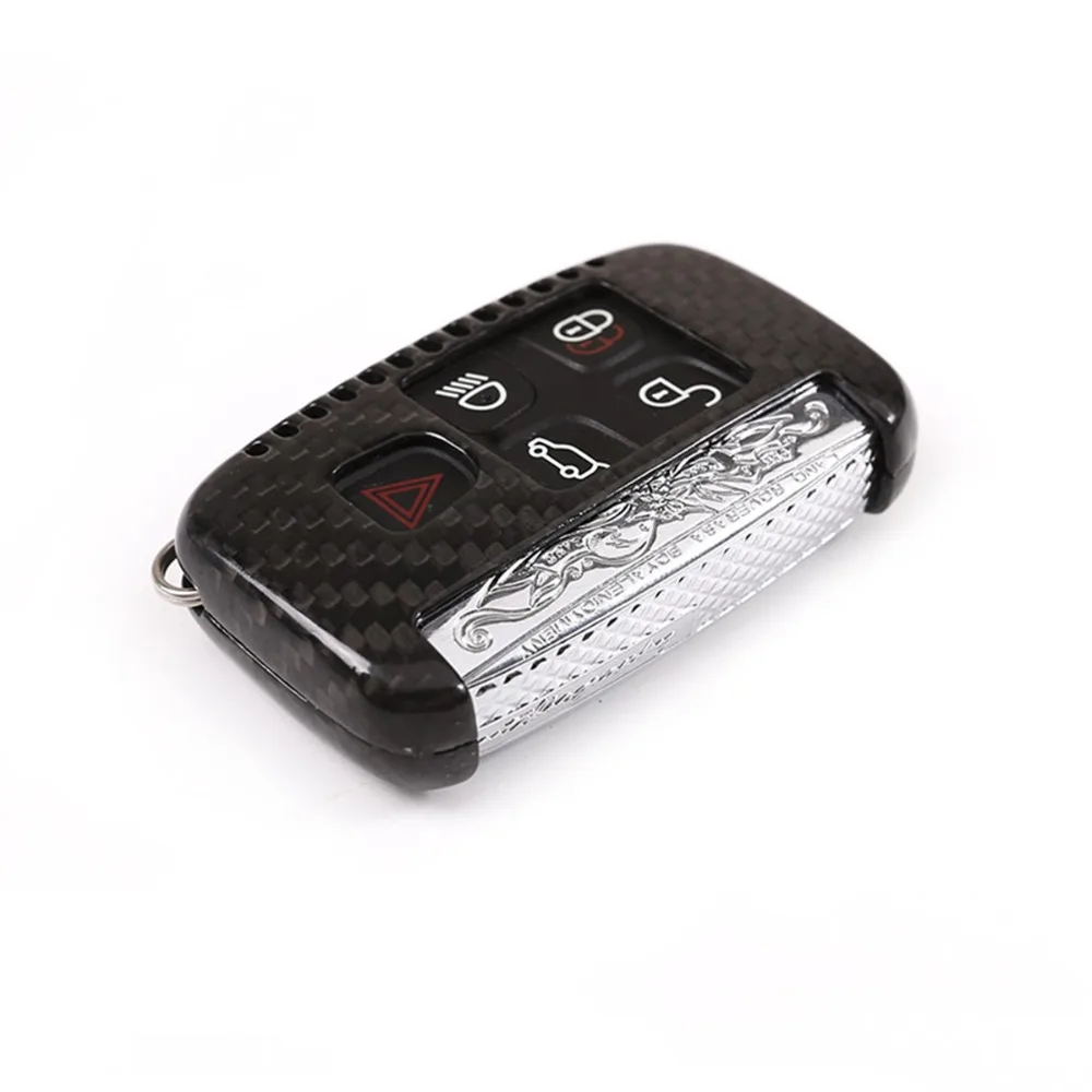 Автомобильный ключ из настоящего углеродного волокна для Land Rover Discovery sport LR4 Range Rover Sport Vogue Evoque для Jaguar XE XF F-PACE