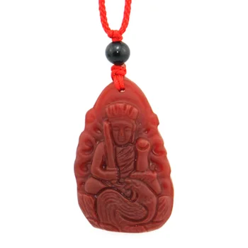 

Open light natural red jade bone marrow belongs to the chicken zodiac patron saint Ben's life Buddha pendant