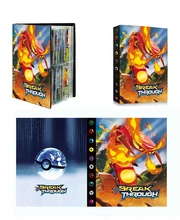 Juego de cartas de Pokémon para coleccionistas, álbum de tarjetas de juego de Pokémon, carpeta de carpeta con capacidad de lista cargada, juguetes para regalos para niños, 240 piezas
