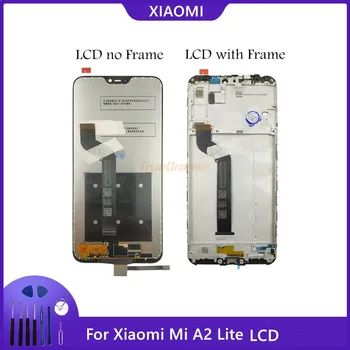 

100% New for Xiaomi Mi A2 Lite LCD Display Screen Touch + Frame Assembly LCD Display Touch Screen Repair Spare Parts