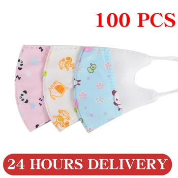 

Disposable Mask Colored Universal Ear Hook Children Face Mask 50-100pcs Filter Dust Disposable Mask Dust Smoke