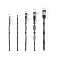 1 шт 87F бамбуковая ручка белка волосы смешанные акварельные художественные акварельные кисти