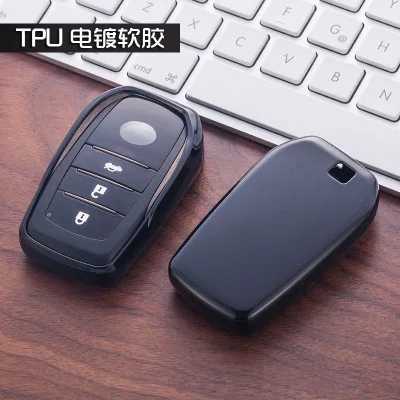 

NEW TPU Remote Car Key Case Cover For Toyota Chr C-hr Land Cruiser 200 Avensis Auris Corolla 2 3 Buttons Key Chain Case