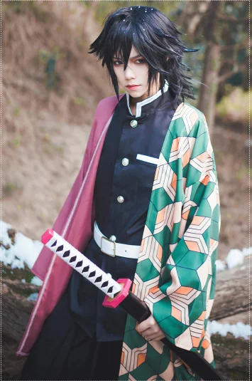 Аниме «Demon Slayer: Kimetsu no Yaiba» косплей костюм Cos Tomioka Giyuu косплей на Хэллоуин вечерние костюмы высокого качества для мужчин/женщин