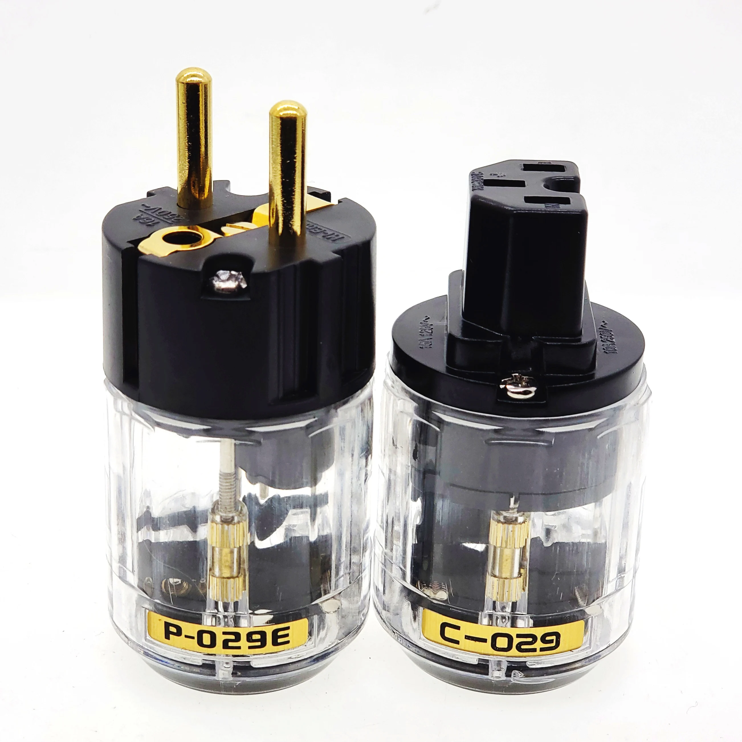 Позолоченный P-029E с покрытием Oyaide+ C-029 разъем питания Schuko hifi IEC разъем MATIHUR DIY для аудио пары переходник пара