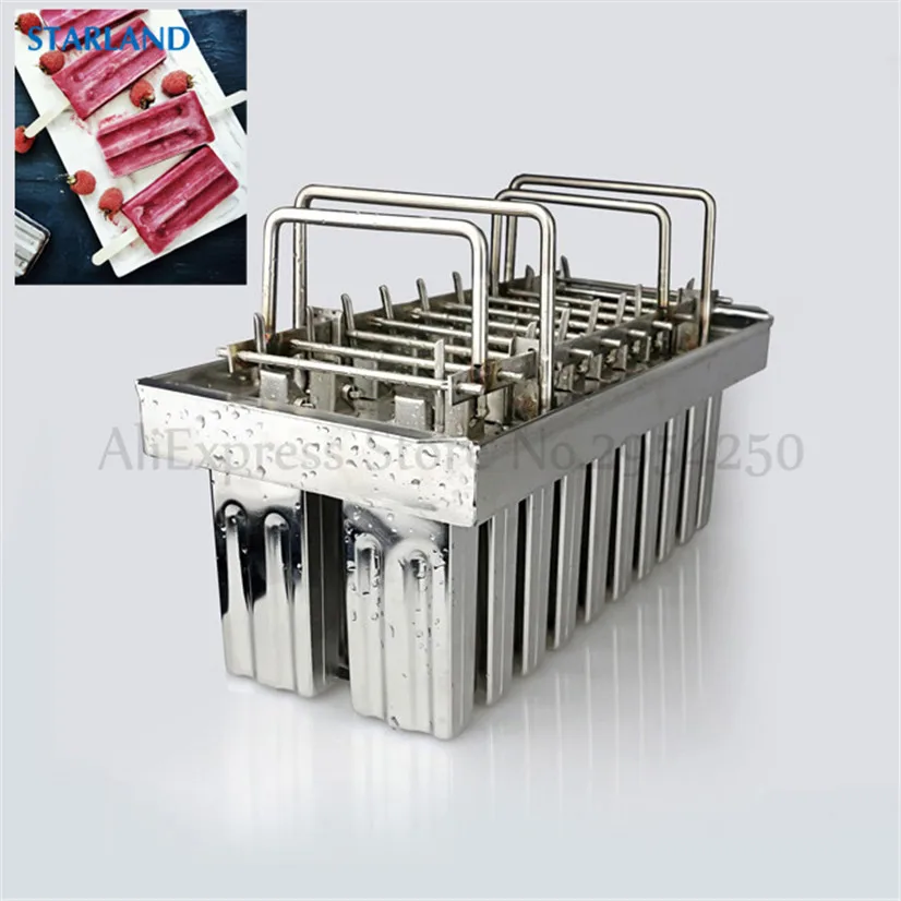 Stainless Steel Commercial DIY Popsicle Molds 20 Cells Ice Pop Mold Maker Accesorios Kitchen Ice Cream Bar Moulds 6 Options 3
