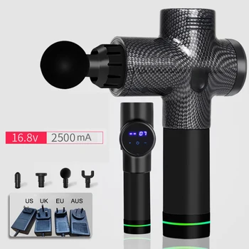 

High Frequency LCD Display Massage Gun Relax Body Deep Muscle Relaxation Massager Muscle Pain Massage Exercise Slimming Shaping