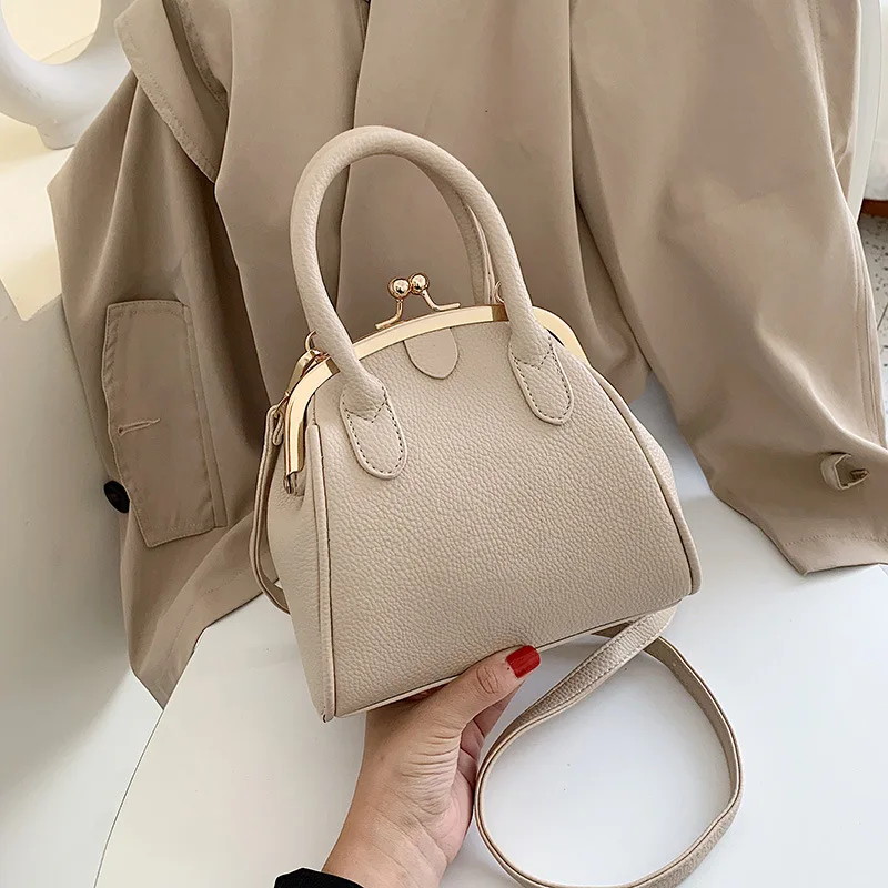 2020 Ladies Simple Fashion Shoulder Bag Retro Solid Color Handbag Large Capacity New Korean Popular Shell | Багаж и сумки