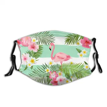 

protective mask with filter Majestically Awkward Flamingo Birds anti dust PM2.5 reuse adult teen child girl