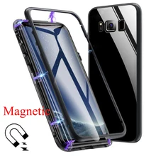 Магнитная Адсорбция металлический чехол для телефона для samsung Galaxy Note 10 Pro S10 5G S9 S8 S10 рlus Lite S7 край A20E A20S A10S A7 A9 чехол