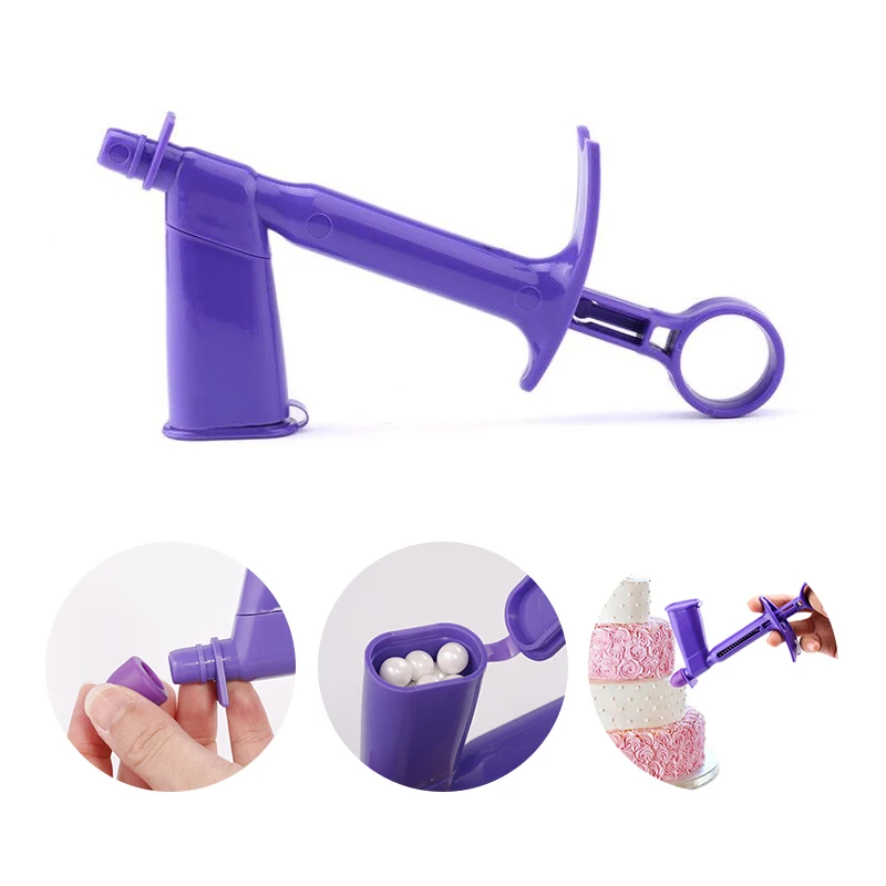 

DIY Baking Tools Pearl Applicator Removable Cake Decoration Pearl Gun Cake Utensils Kitchen Accessories 1PCS