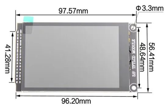 3,5 дюймов HD TFT lcd емкостный сенсорный экран с адаптером ILI9488 контроллер GT911 IC 16 бит параллельный интерфейс 320*480