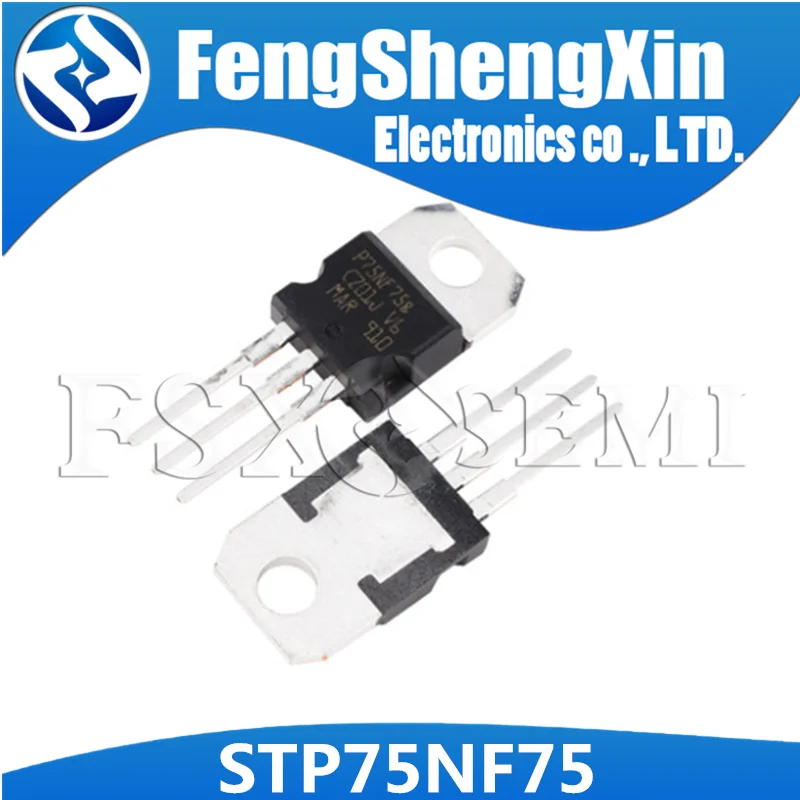 100 шт./лот STP75NF75 TO 220 P75NF75 75N75 N Channel MOSFET транзистор|Интегральные схемы| |