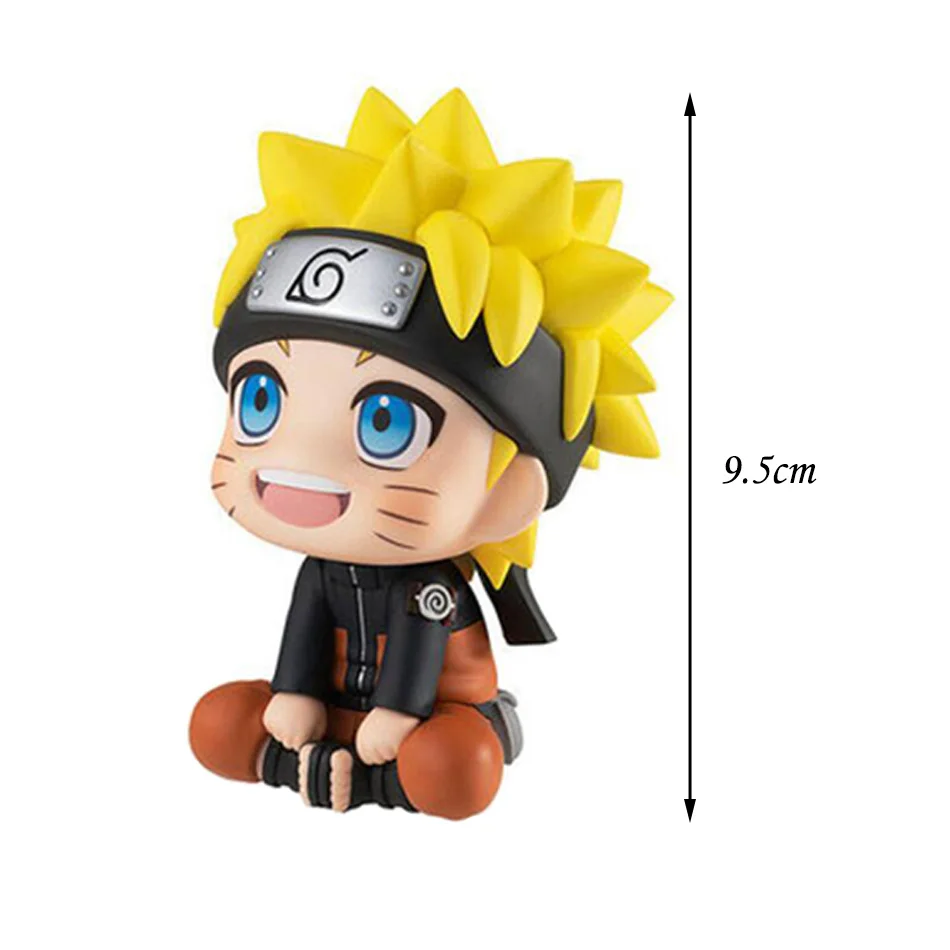 Anime Figure Uzumaki Naruto Kakashi Uchiha Sasuke Itachi Kawaii 9.5cm Toy Q Figural Car Decoration PVC Model Gift In stock Hot - Bilde 6