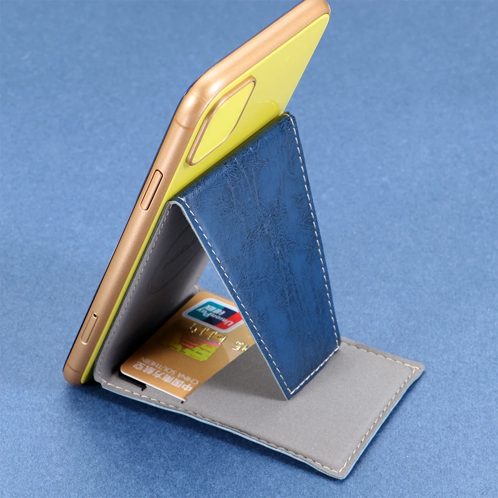 2 In1 Multifunctional Mobile Phone Holder Adhesive Sticker Back Wallet