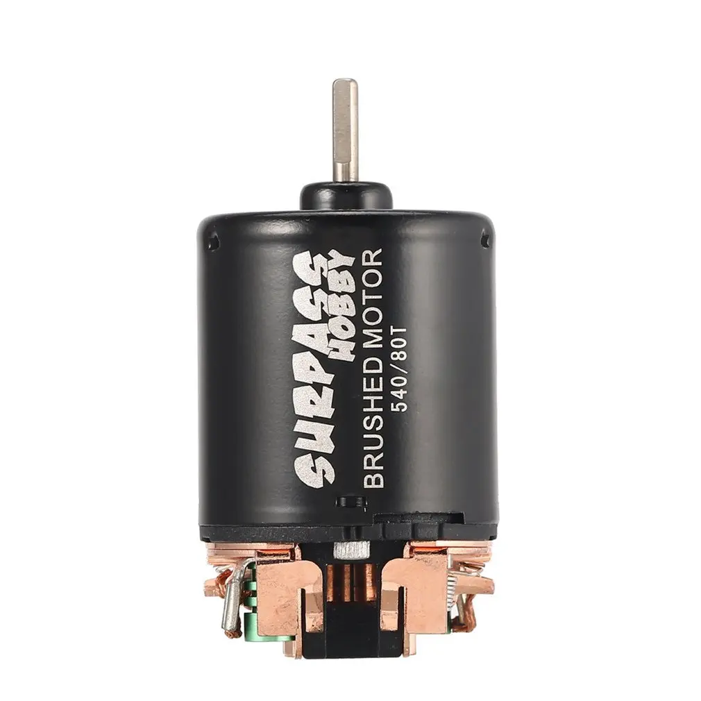 

540 80T Brushed Motor with 60A ESC 5V/2A BEC for 1/10 RC Off-road Racing Car Truck For RC Rock Crawler Car